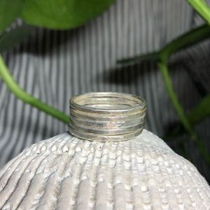 Set of 5 Handmade Fine Silver Stacking Rings!